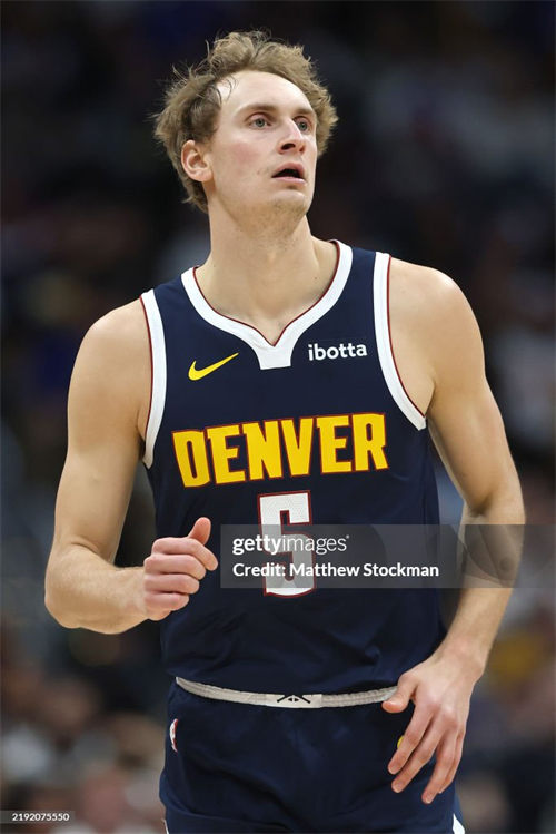 Mens Denver Nuggets #5 Hunter Tyson Navy Icon Edition Jersey