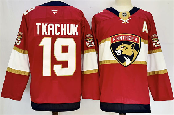 Men's Florida Panthers #19 Matthew Tkachuk Fanatics Red Home Primegreen Player Jersey