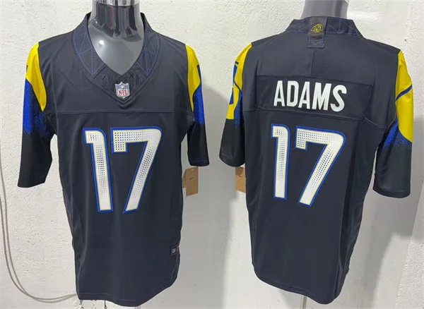 Mens Los Angeles Rams #17 Davante Adams Midnight Blue 2025 Rivalries Collection Limited Jersey