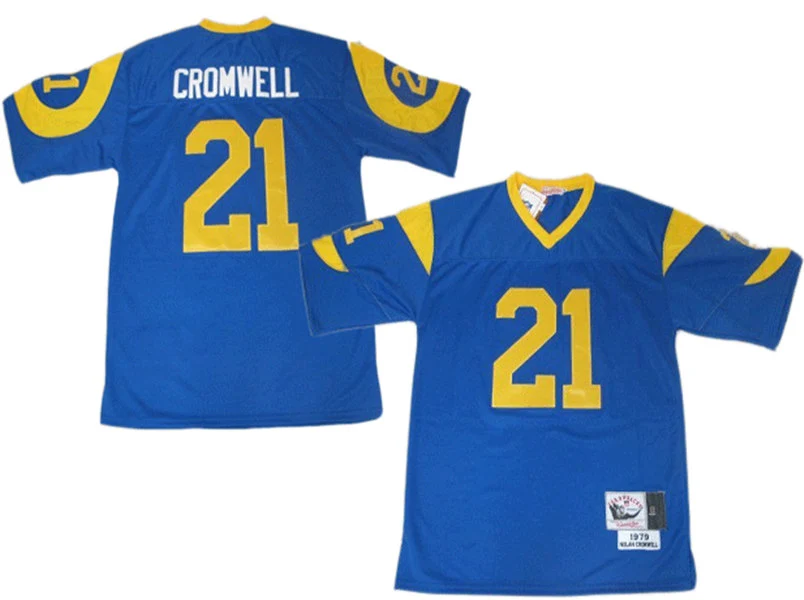 Mens Los Angeles Rams #21 Nolan Cromwell 1979 Royal Throwback Jersey