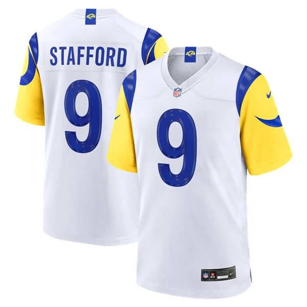 Mens Los Angeles Rams #9 Matthew Stafford Nike 2026 White Vapor F.U.S.E. Limited Jersey