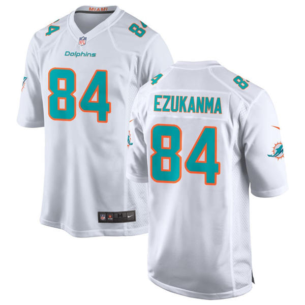 Mens Miami Dolphins #84 Erik Ezukanma Nike White Vapor Limited Player Jersey