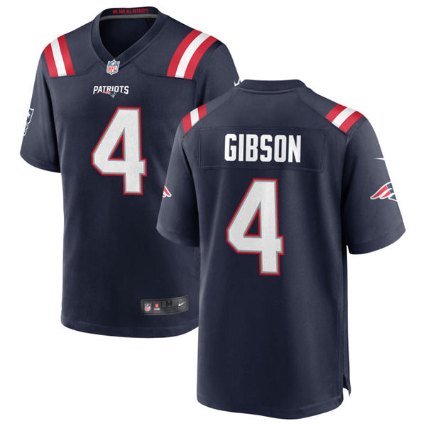 Mens New England Patriots #4 Antonio Gibson Nike Navy Vapor Untouchable Limited Jersey