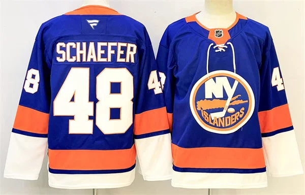 Mens New York Islanders #48 Matthew Schaefer Fanatics Royal Home Jersey