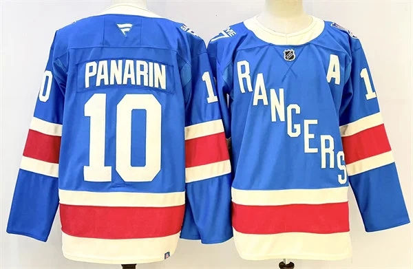 Mens New York Rangers #10 Artemi Panarin Fanatics 100th Anniversary Premium Centennial Jersey