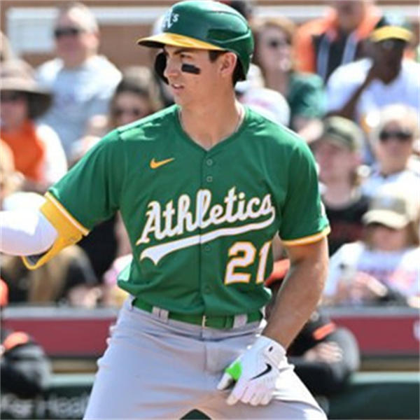 Men's Athletics #21 Tyler Soderstrom Nike 2025 Green Alternate Spring Limited Jersey