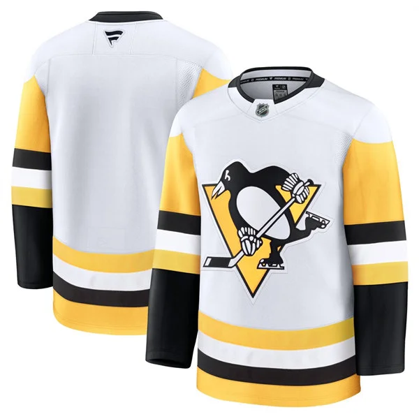 Mens Pittsburgh Penguins Blank Fanatics Away White Jersey