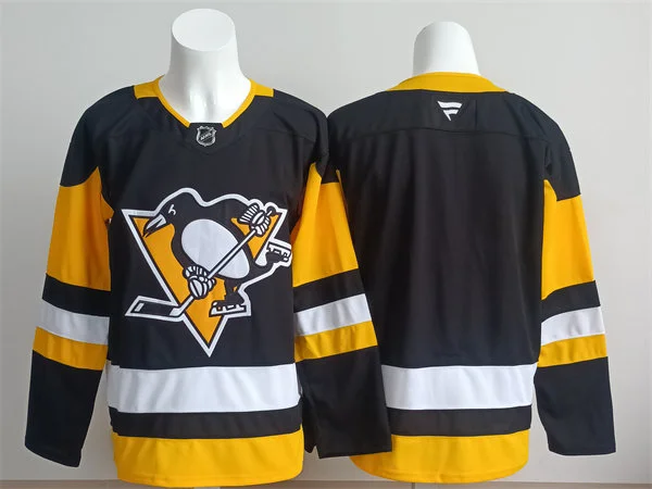 Mens Pittsburgh Penguins Blank Fanatics Home Black Team Jersey