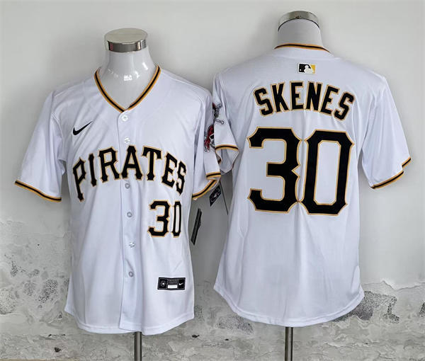 Mens Pittsburgh Pirates #30 Paul Skenes Nike White Home Limited Player Jersey