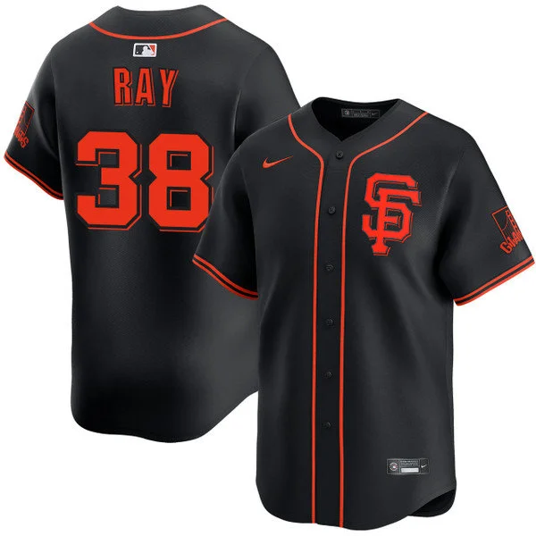 Mens San Francisco Giants #38 Robbie Ray Nike Black Alternate Limited Player Jersey