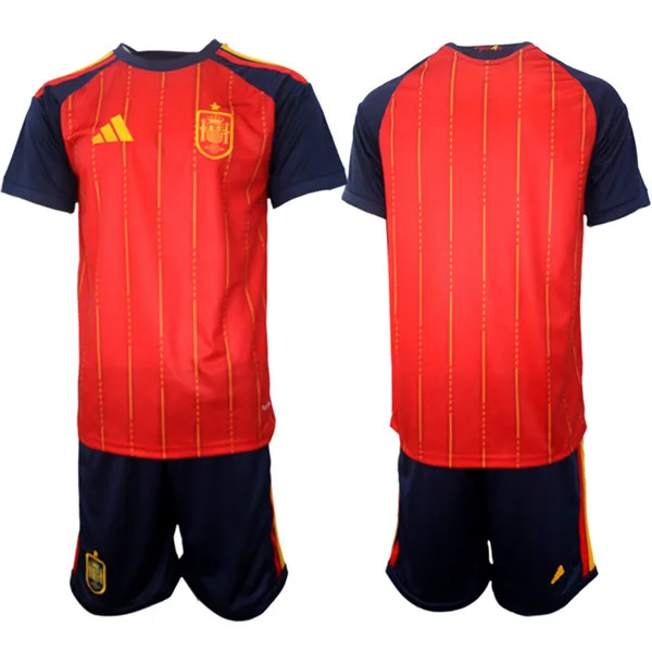 Mens Spain National Team Blank Home Red 2026 FIFA World Cup Soccer Team Jersey Kit