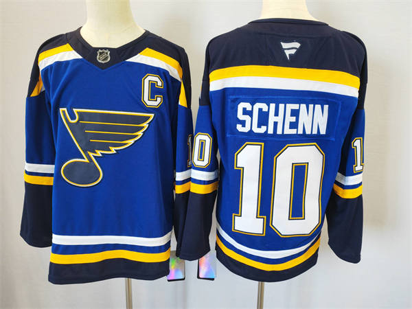 Men's St. Louis Blues #10 Brayden Schenn Fanatics Home Blue Jersey