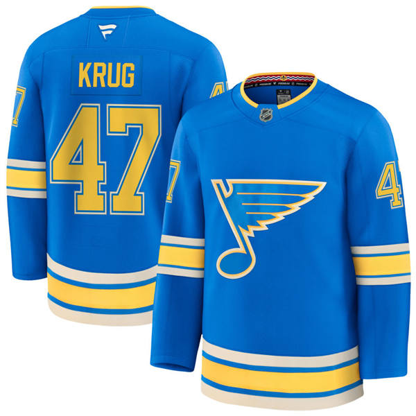 Men's St. Louis Blues #47 Torey Krug Fanatics Blue Alternate Jersey