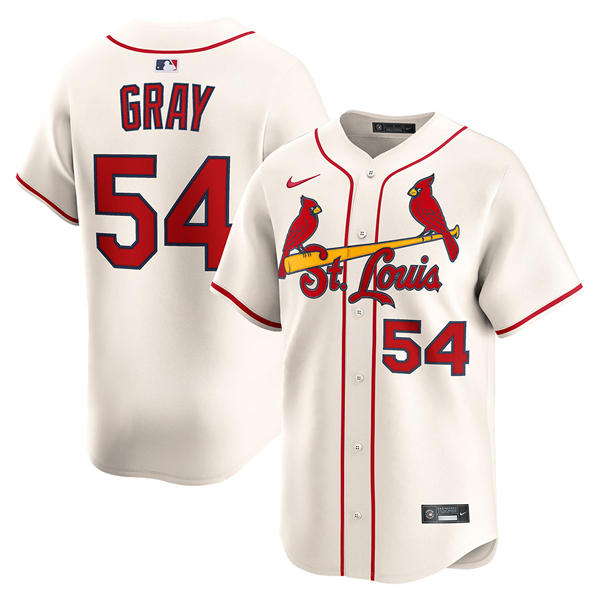 Mens St. Louis Cardinals #54 Sonny Gray Nike Cream Alternate Limited Jersey