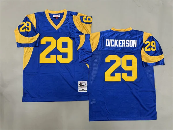 Mens Los Angeles Rams #29 Eric Dickerson 1984 Royal Stitched Throwback Jersey