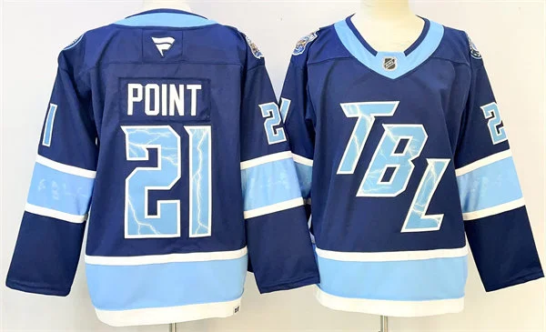 Mens Tampa Bay Lightning #21 Brayden Point 2026 Stadium Series Premium Jersey Blue