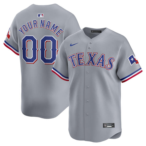 Womens Texas Rangers Custom Nike Gray Jersey