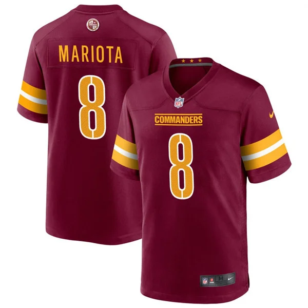 Mens Washington Commanders #8 Marcus Mariota Nike Burgundy Team Color Vapor Limited Jersey