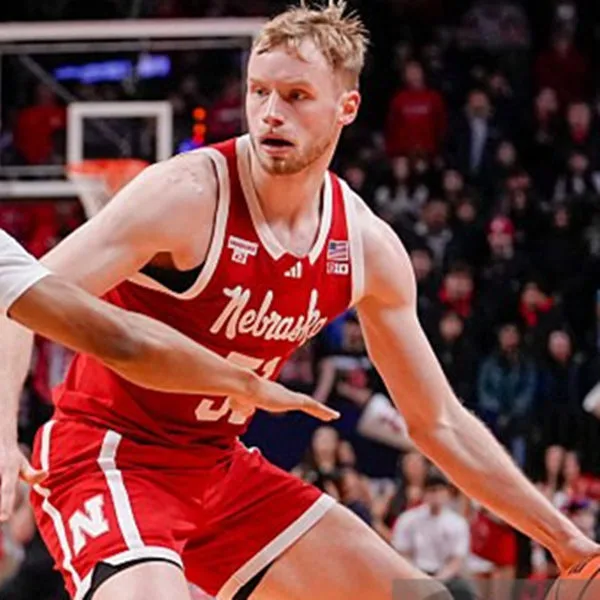 Nebraska Cornhuskers #51 Rienk Mast 2026 Scarlet College Basketball Game Jersey