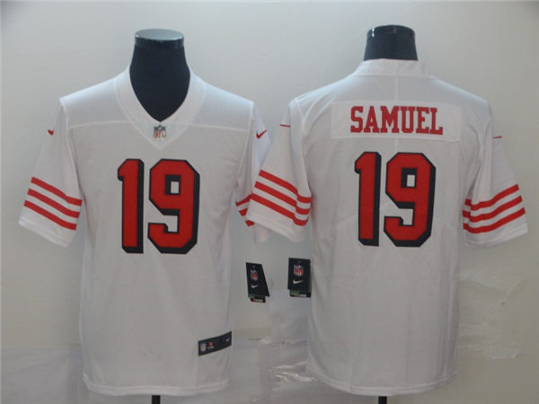 Men's San Francisco 49ers #19 Deebo Samuel Nike White Vapor Untouchable ...