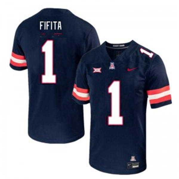 Mens Youth Arizona Wildcats #1 Noah Fifita Nike 2025 XII Navy Football Game Jersey