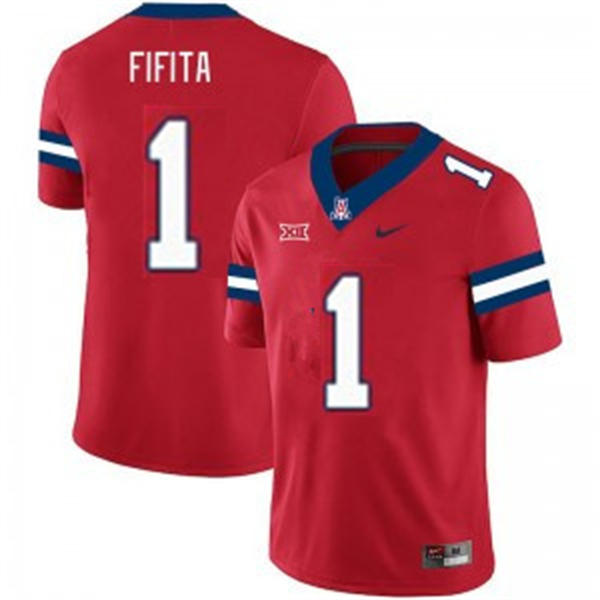 Mens Youth Arizona Wildcats #1 Noah Fifita Nike 2025 XII Red Football Game Jersey