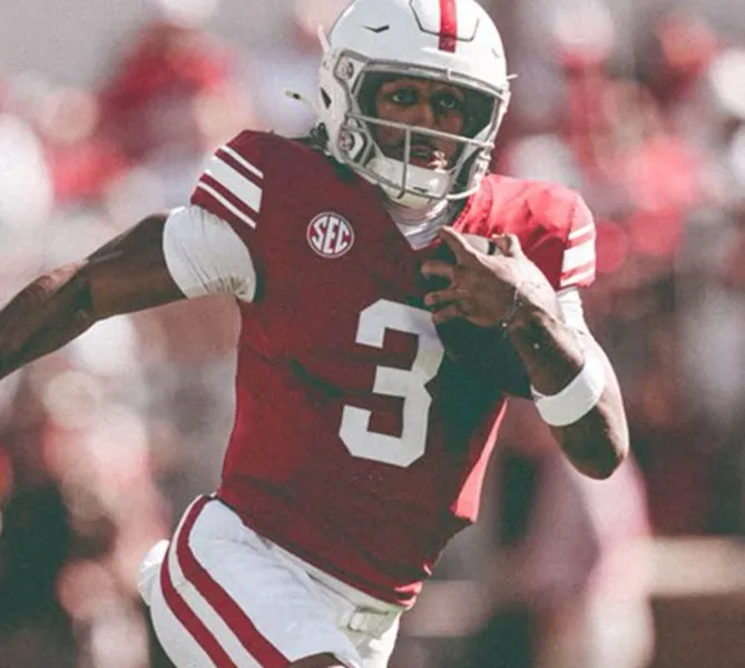 Oklahoma Sooners #3 Michael Hawkins Jr. 2025 Crimson Throwback Alternate Football Game Jersey