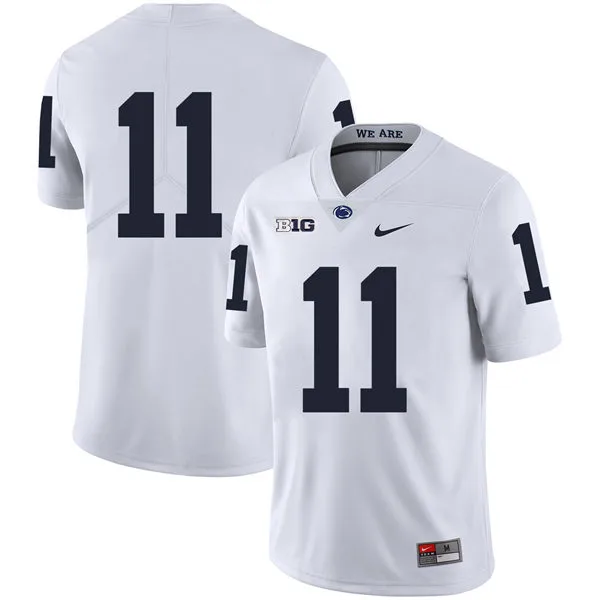 Penn State Nittany Lions #11 LaVar Arrington II White College Football Game Jersey