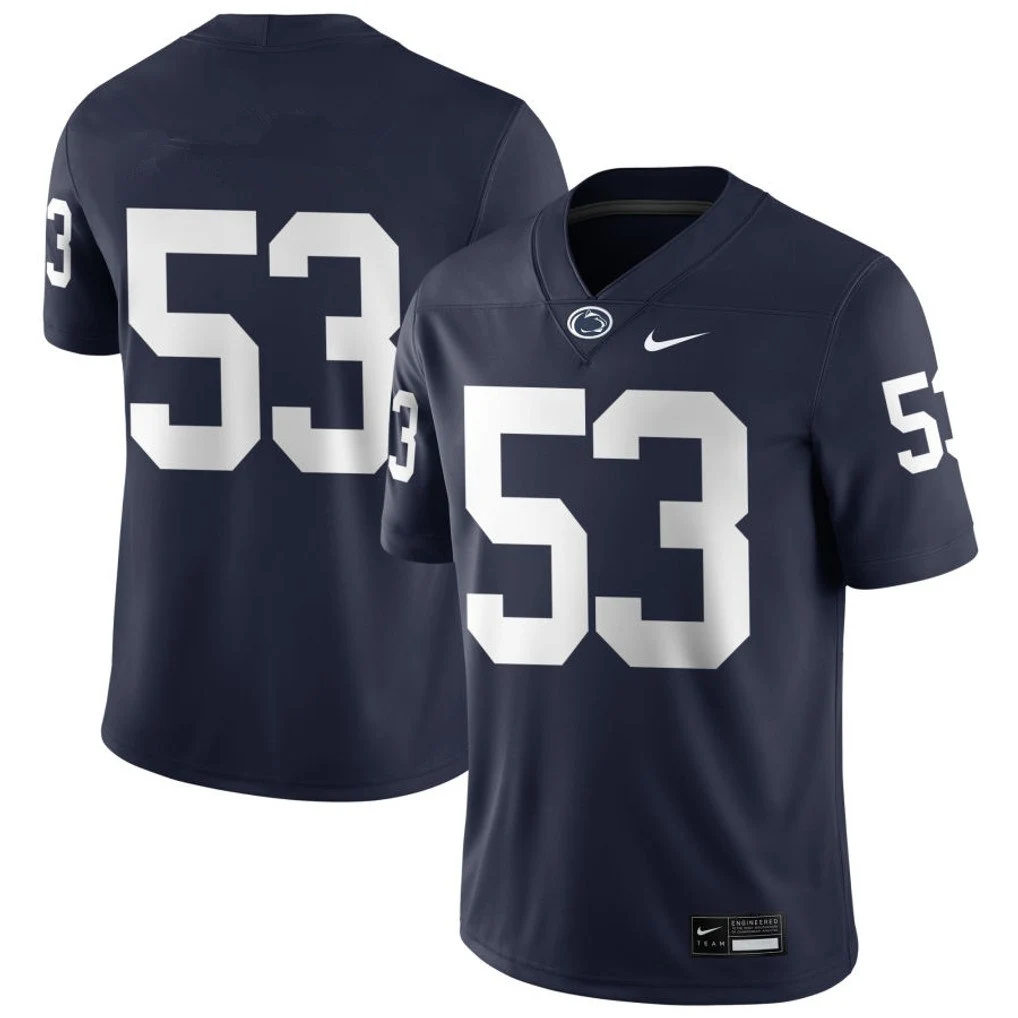 Mens Youth Penn State Nittany Lions #53 Nick Dawkins Navy College Football Game Jersey