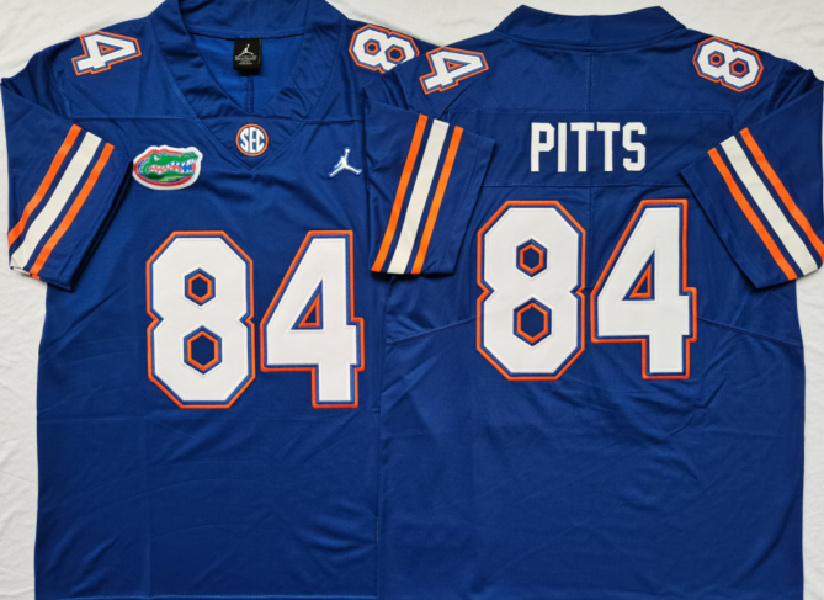 Men's Jordan Brand Kyle Pitts Royal Florida Gators Player Game Jersey