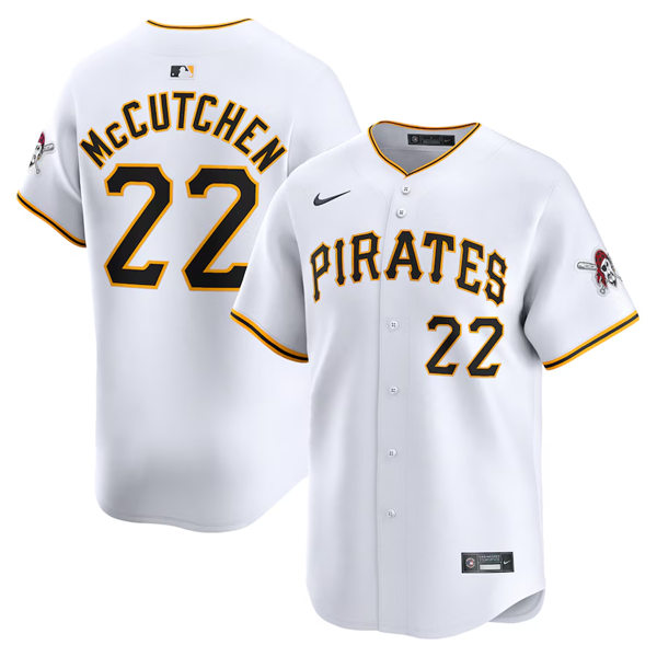 Mens Pittsburgh Pirates #22 Andrew McCutchen Nike White Home Limited Player Jersey
