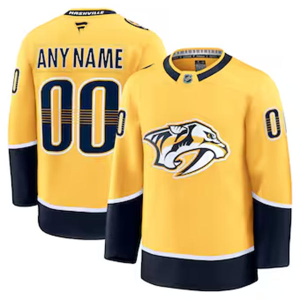 Youth Nashville Predators #74 Juuse Saros Fanatics Gold Home Premium Jersey