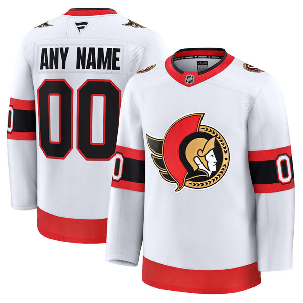Youth Ottawa Senators Custom Fanatics White Away Premium Jersey