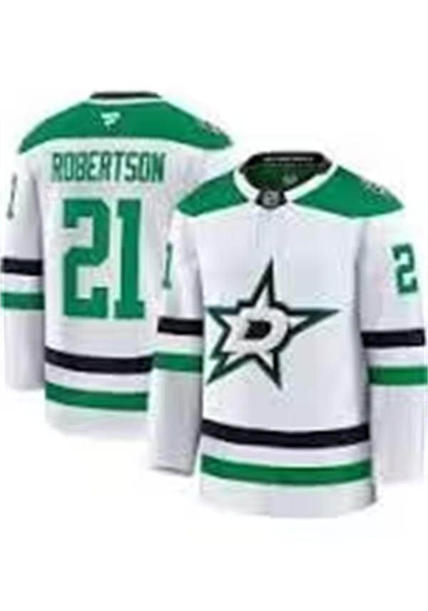 Men's Dallas Stars #21 Jason Robertson Fanatics White Away Player Jersey