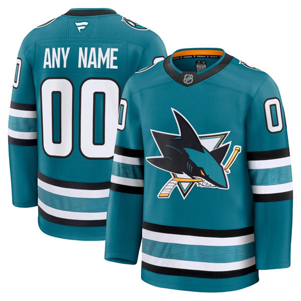 Womens San Jose Sharks Custom Fanatics Home Teal Jersey