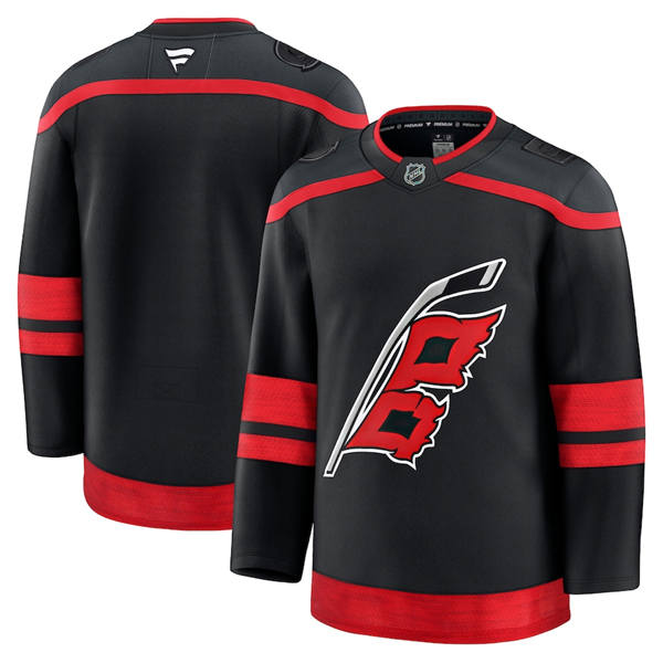 Men's Carolina Hurricanes Blank Fanatics Black Home Team Jersey