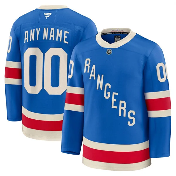 New York Rangers Custom Fanatics 100th Anniversary Premium Centennial Jersey