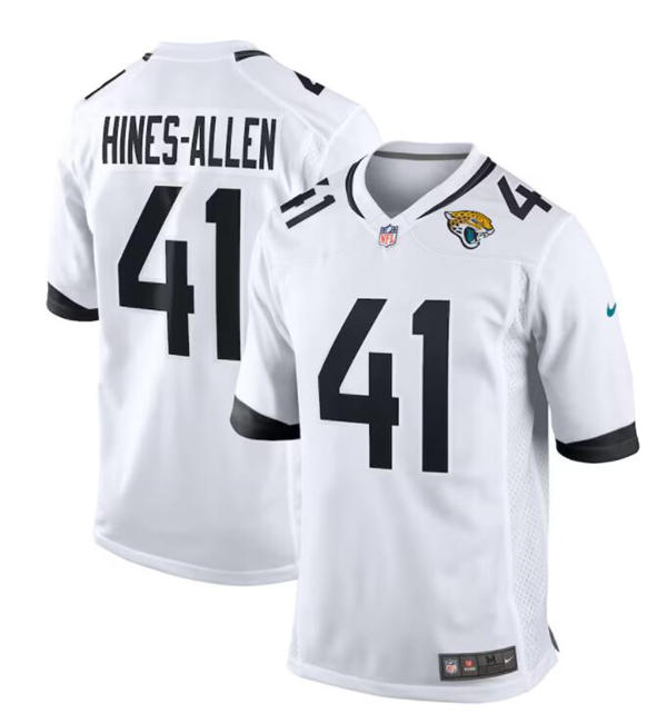 Mens Jacksonville Jaguars #41 Josh Hines-Allen Nike White Vapor Untouchable Limited Jersey