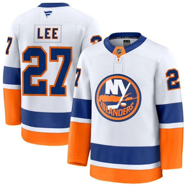 Men's New York Islanders #27 Anders Lee Fanatics Away White Jersey