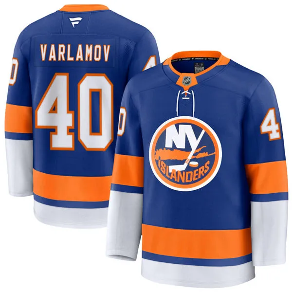 Men's New York Islanders #40 Semyon Varlamov Fanatics Royal Home Jersey