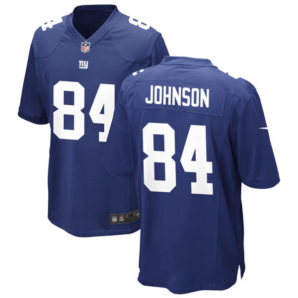 Men's New York Giants #84 Theo Johnson Nike Royal Team Color Vapor Untouchable Limited Jersey