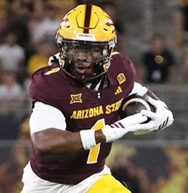 Arizona State Sun Devils #1 Kyson Brown 2025 XII Maroon Football Game Jersey