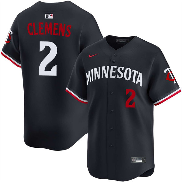 Mens Minnesota Twins #2 Kody Clemens Nike Navy Alternate Vapor Limited Player Jersey