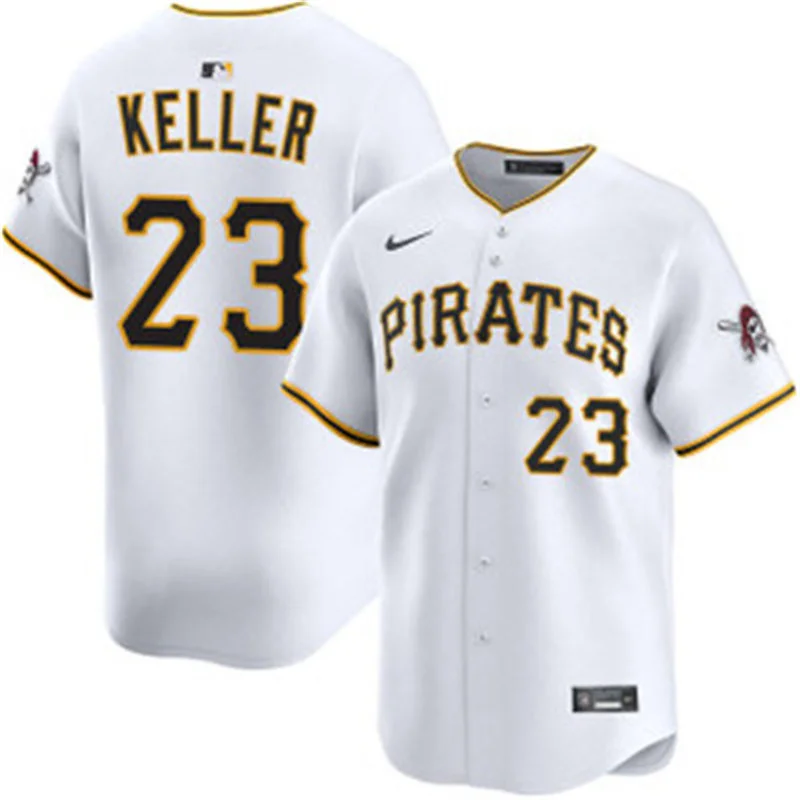 Mens Pittsburgh Pirates #23 Mitch Keller Nike White Home Limited Jersey