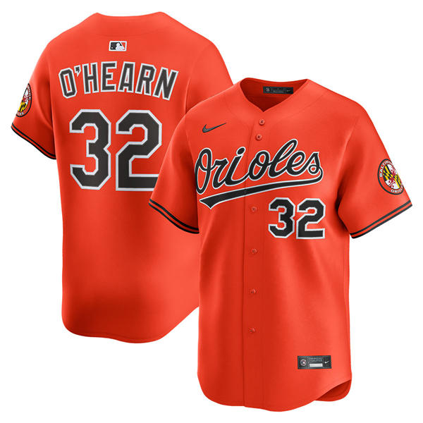 Mens Baltimore Orioles #32 Ryan O'Hearn Nike Orange Alternate Limited Jersey
