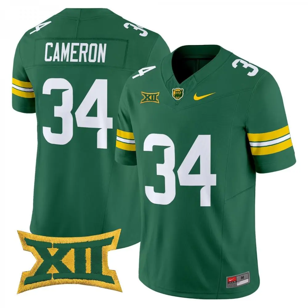 Baylor Bears #34 Josh Cameron 2025 Green  College Football Jersey
