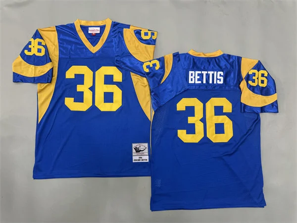 Men's Los Angeles Rams #36 Jerome Bettis +1994 Royal Throwback Vintage Jersey