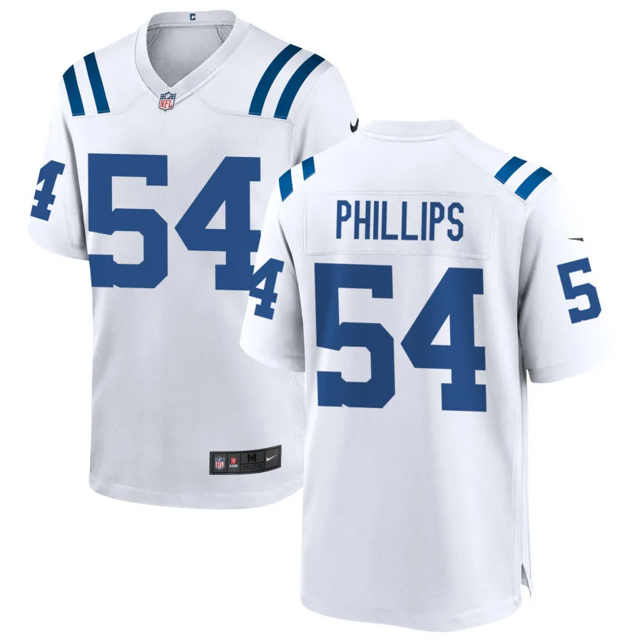 Mens Indianapolis Colts #54 Jacob Phillips Nike White F.U.S.E.Vapor Limited Player Jersey