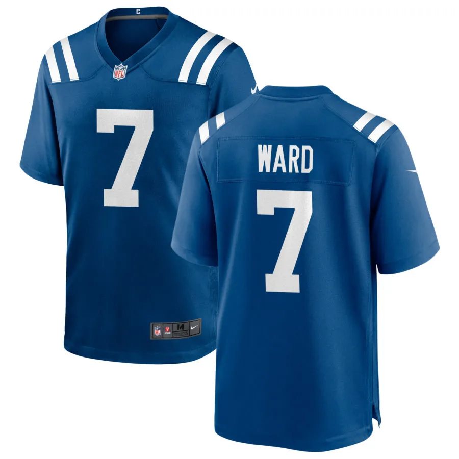 Mens Indianapolis Colts #7 Charvarius Ward Nike Royal F.U.S.E.Vapor Limited Player Jersey