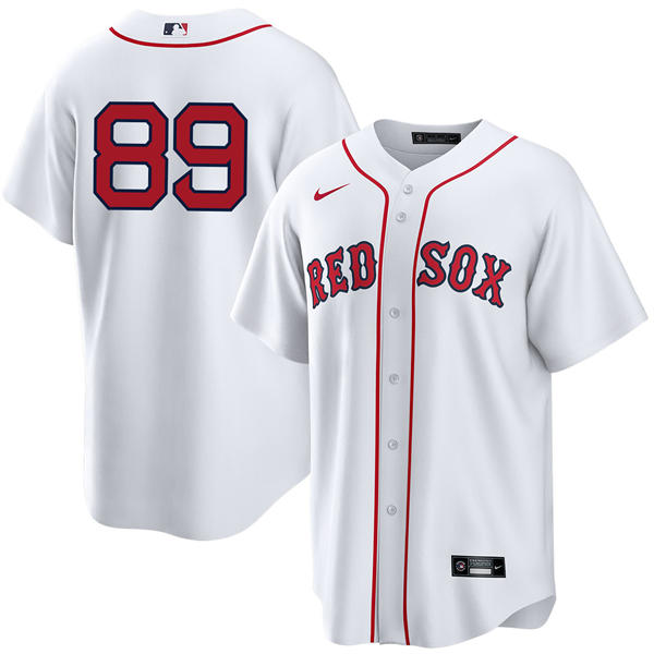 Mens Boston Red Sox #89 Tanner Houck Nike White Home Limted Player Jersey